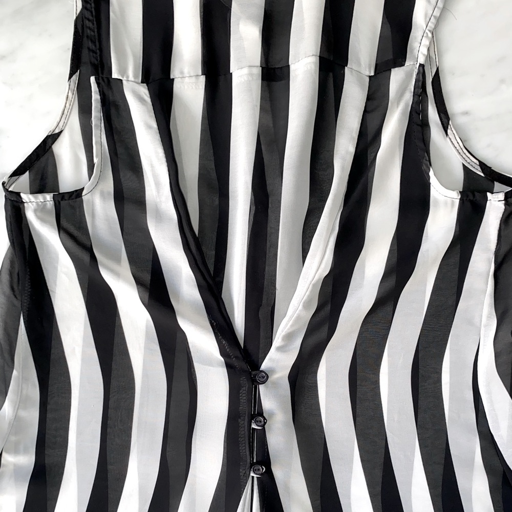 High-Low Striped Button Down - image 4